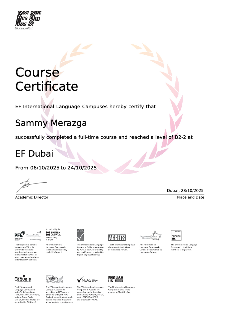 EF Education - formation intensive anglais